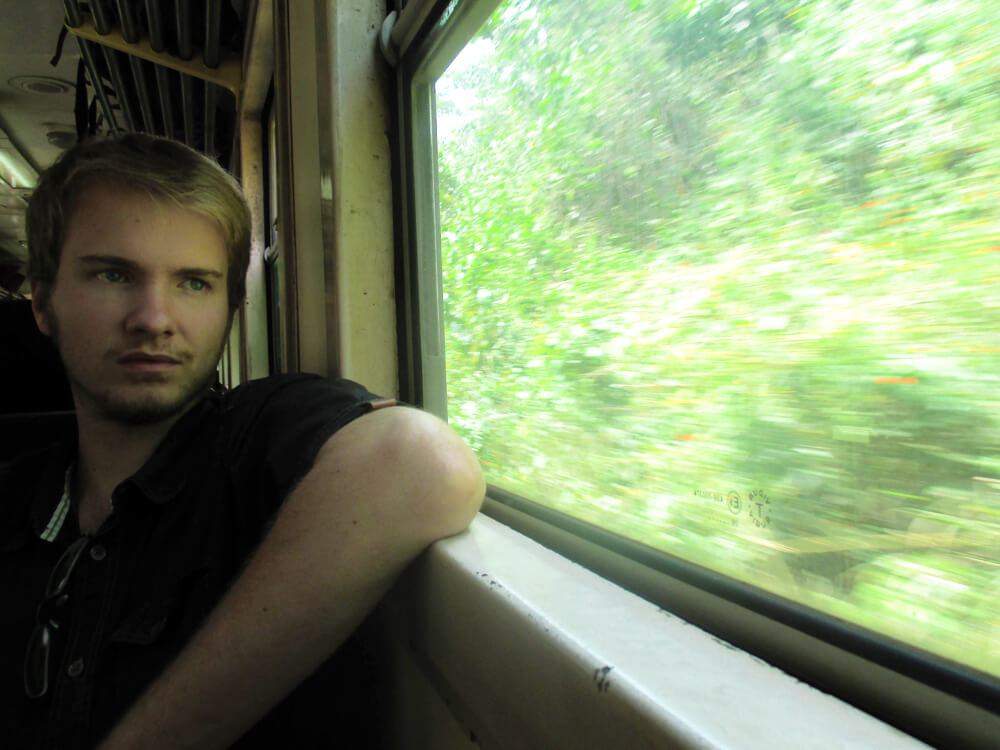 Vincent dans le train