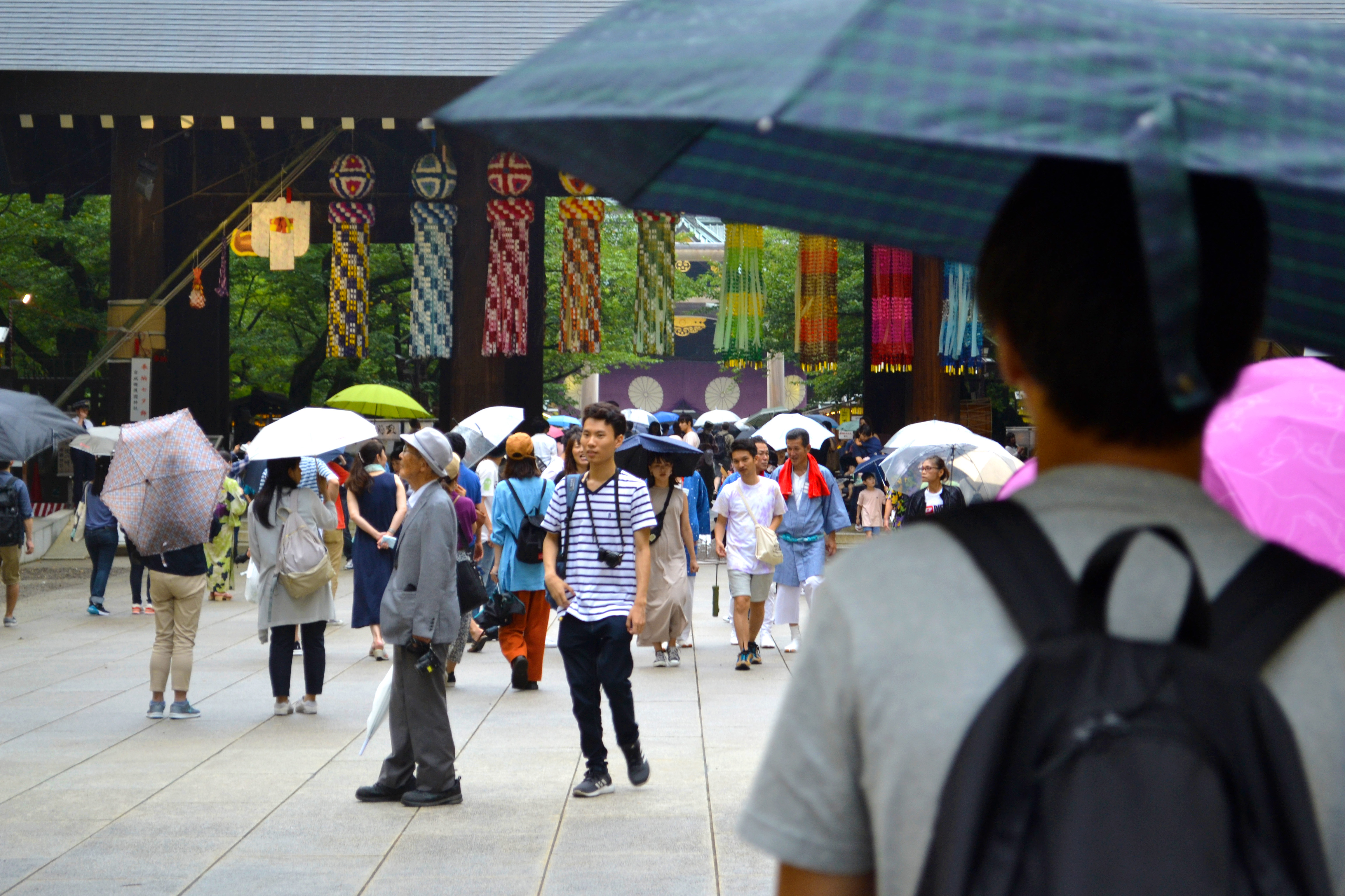 Le Mitama Matsuri sous la pluie