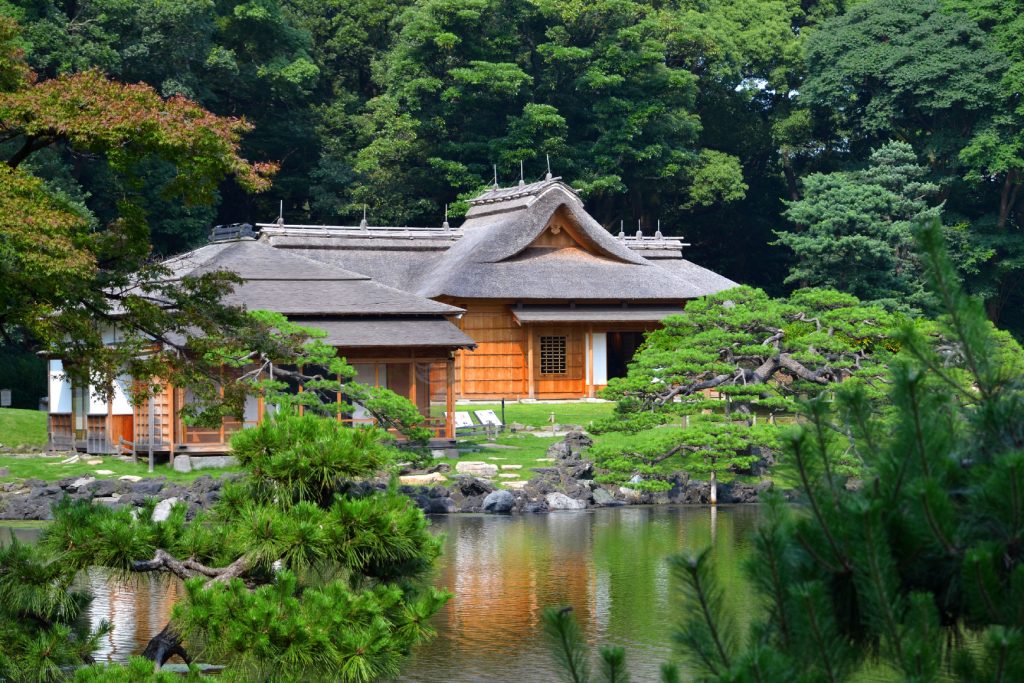 Okiya (maison de thé) du jardin Hamarikyu