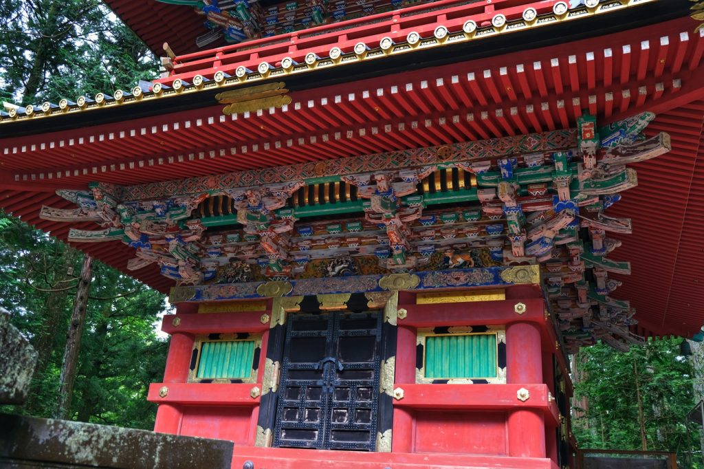 Détails de la pagode de Nikko