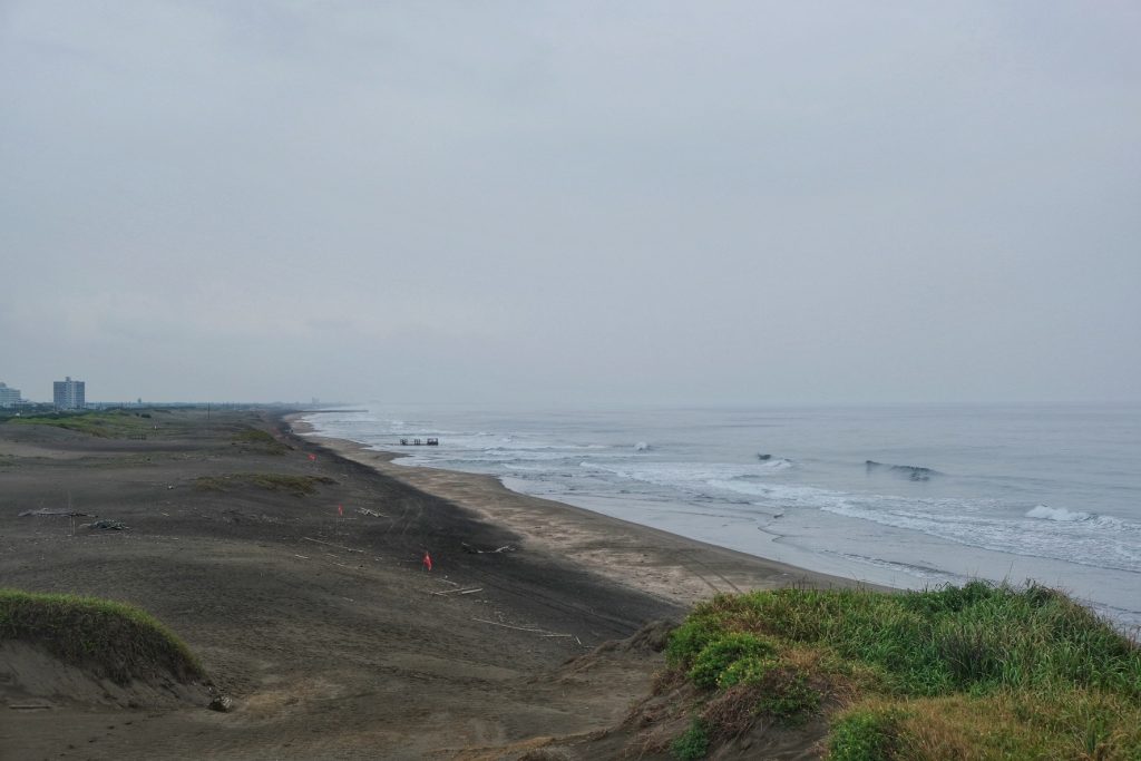 L'immense plage de la péninsule de Chiba