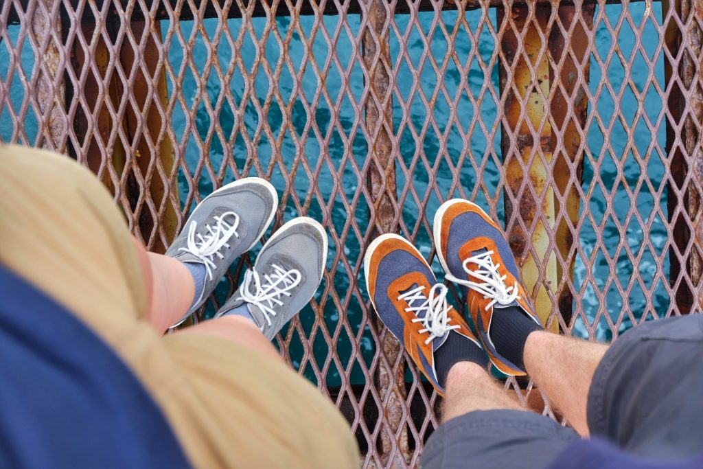 Les pieds sur l'eau