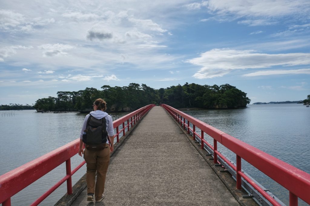 Le pont de l'île de Fukuurajima de Matsushima