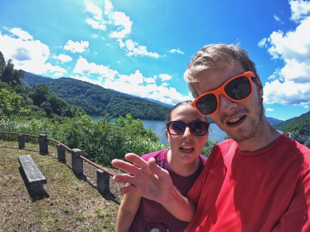 Selfie sur le lac Arimine