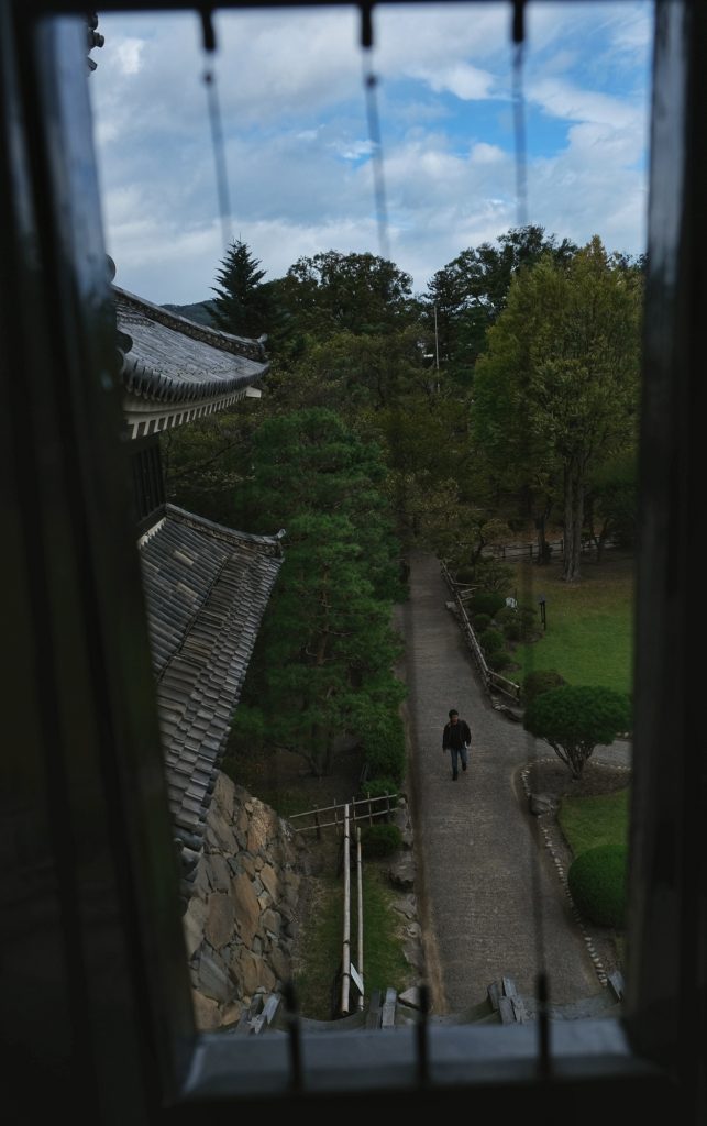 Les jardins vue depuis le château de Matsumoto