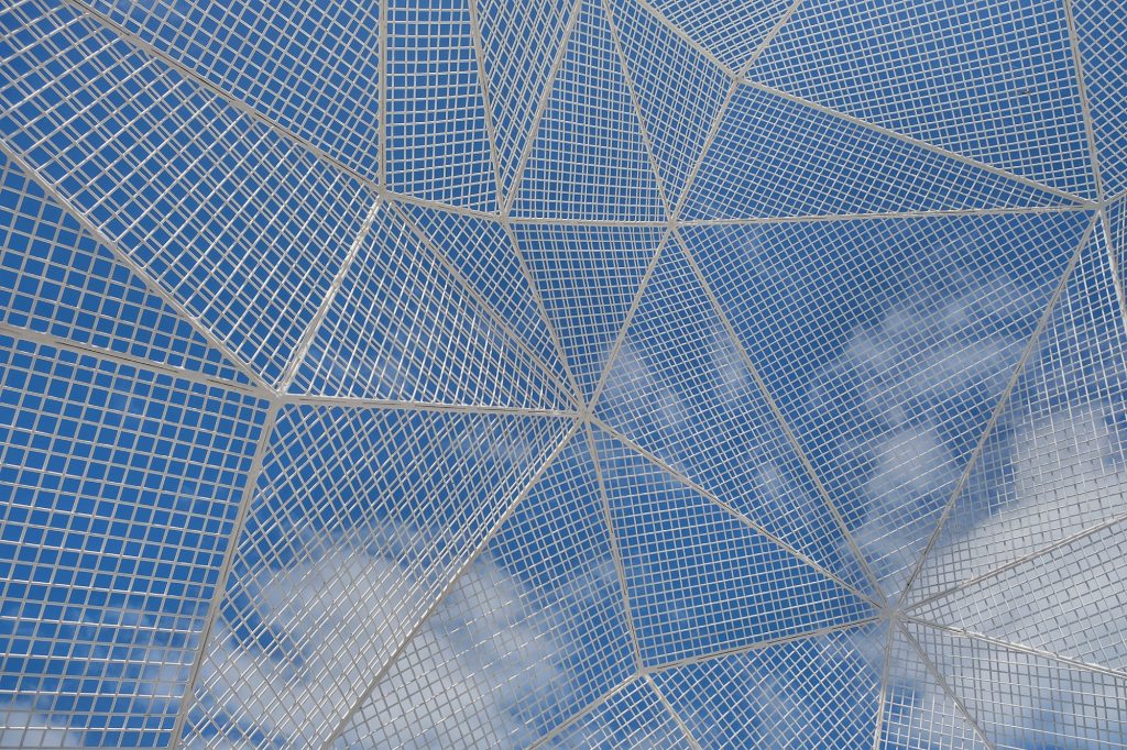 Le ciel vue à travers le pavillon de Naoshima