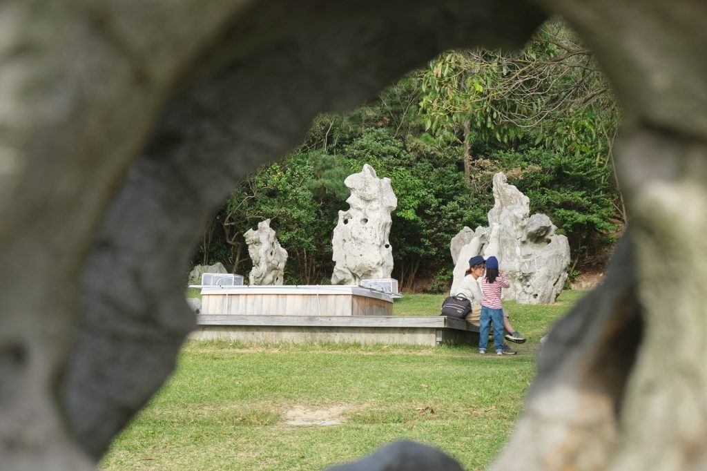 Une installation artistique sur Naoshima