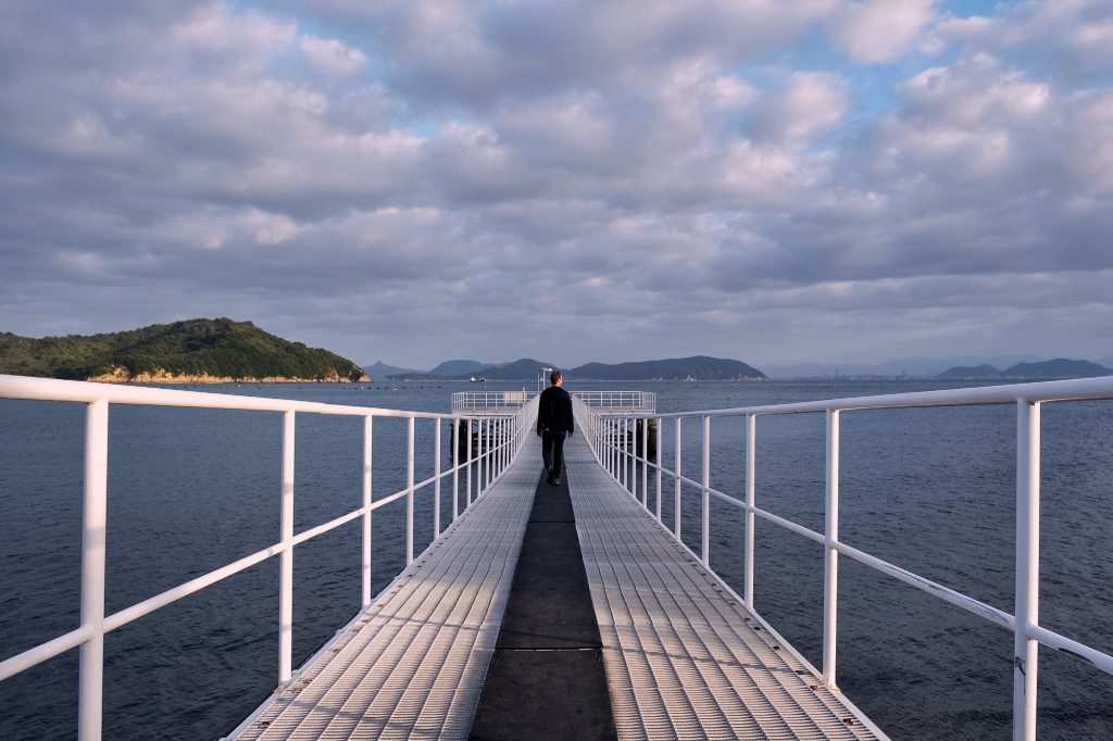 Une jetée sur l'île de Naoshima