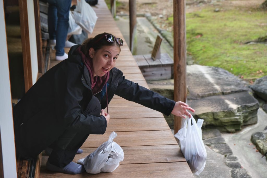 La menace des chaussures au Takayama Jinya