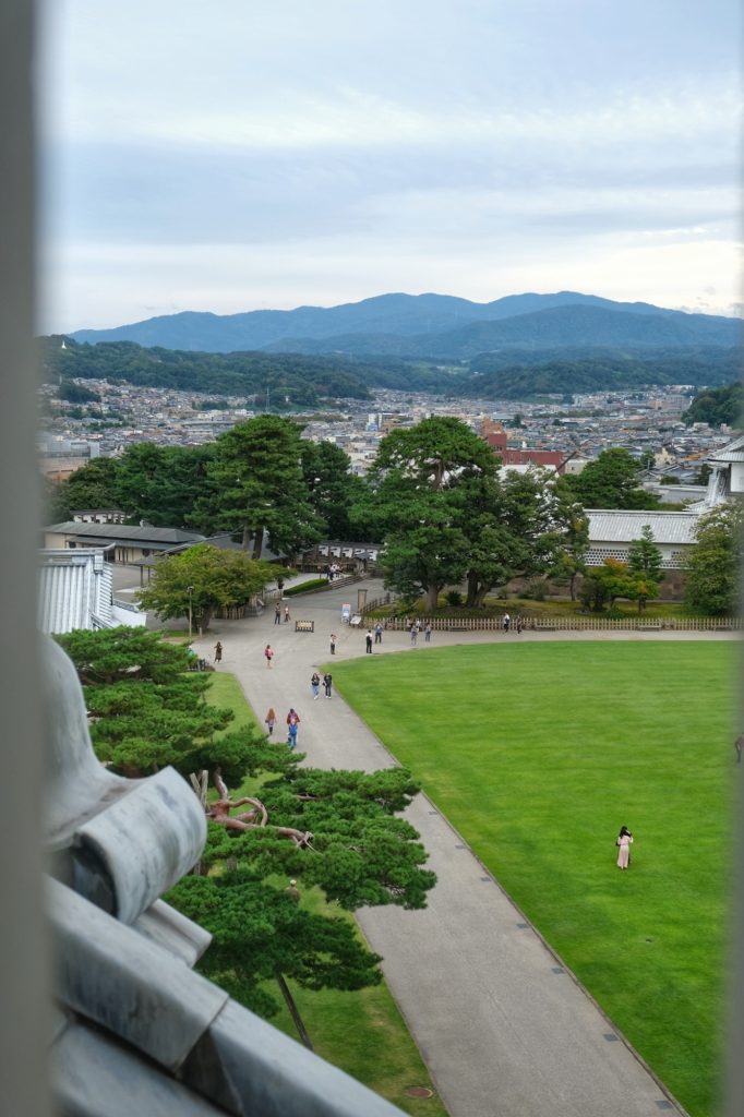 Vue de Kanazawa depuis le château