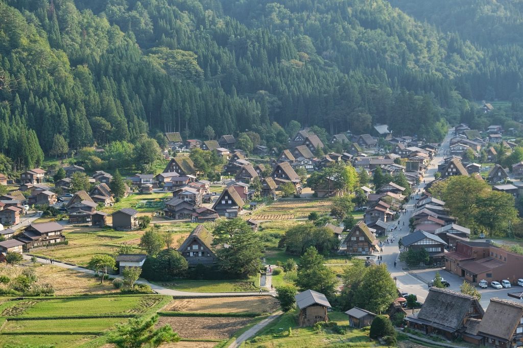 Vue d'Ogimachi, Shirakawa-Go