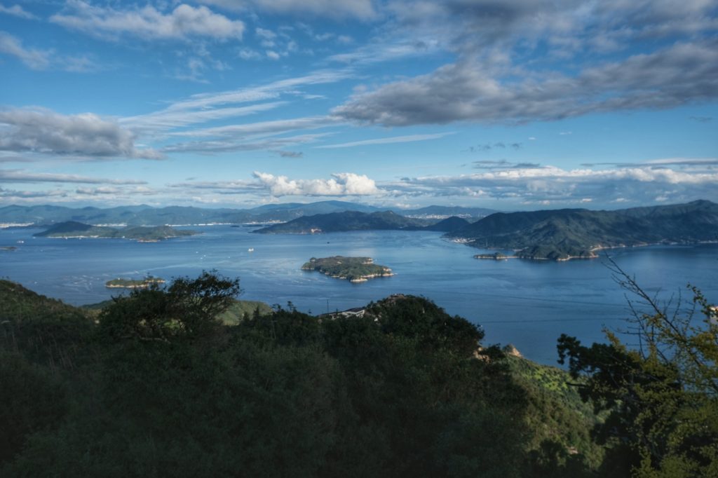 Vue depuis les hauteurs de Miyajima