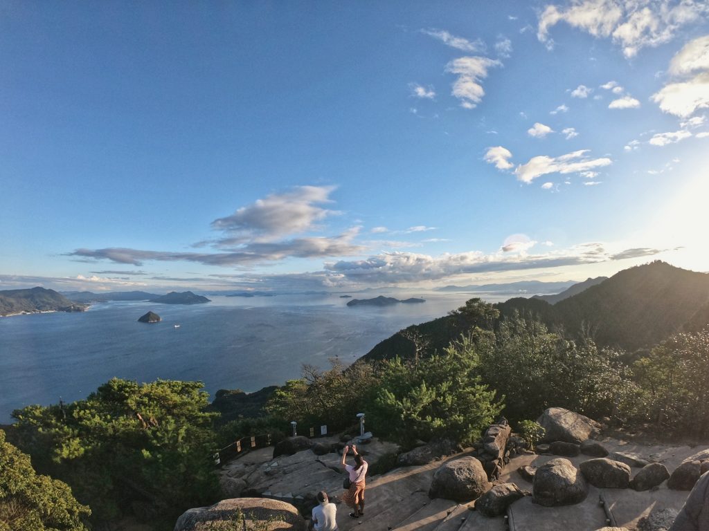 Vue depuis les hauteurs de Miyajima