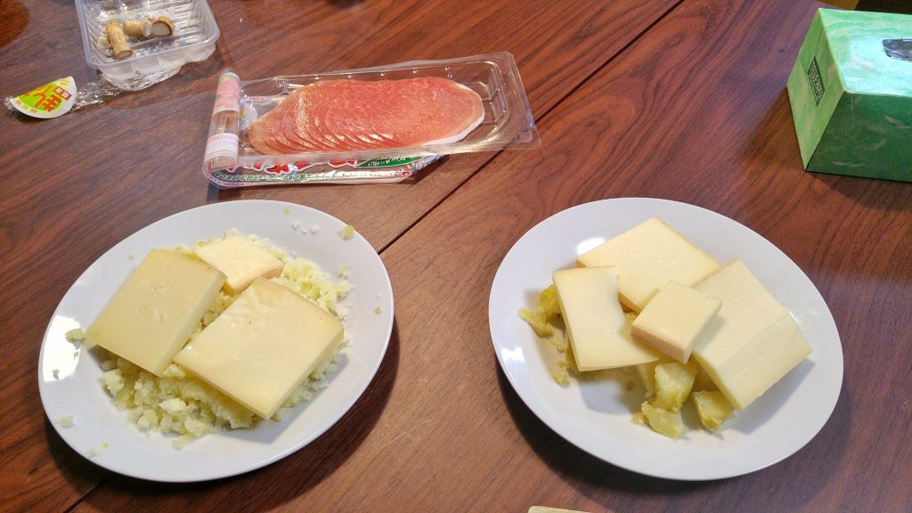 Une raclette (presque) comme chez nous !