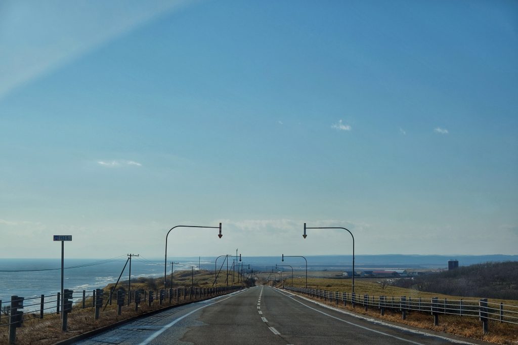 Route sur le littoral entre Kushiro et Erimo