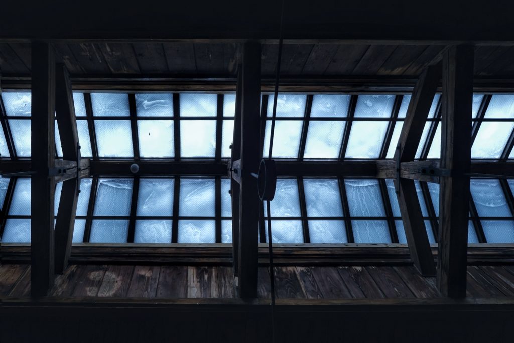 Une verrière du musée de la prison d'Abashiri