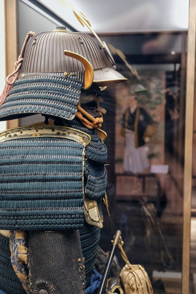 Une armure de samouraï exposé au château de Matsue