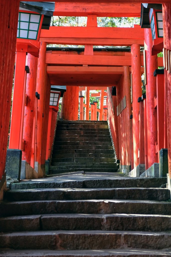 L'allée de toriis du Taikodani Inari Jinja à Tsuwano