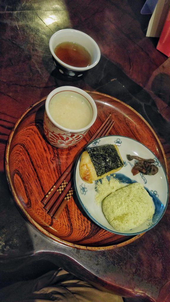 Amazake et dango à l'Amazake Chaya Tea House