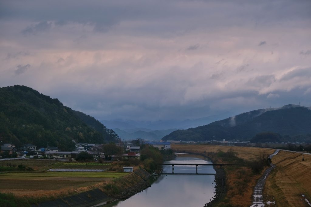 Rivière et montagnes dans la préfecture de Kochi