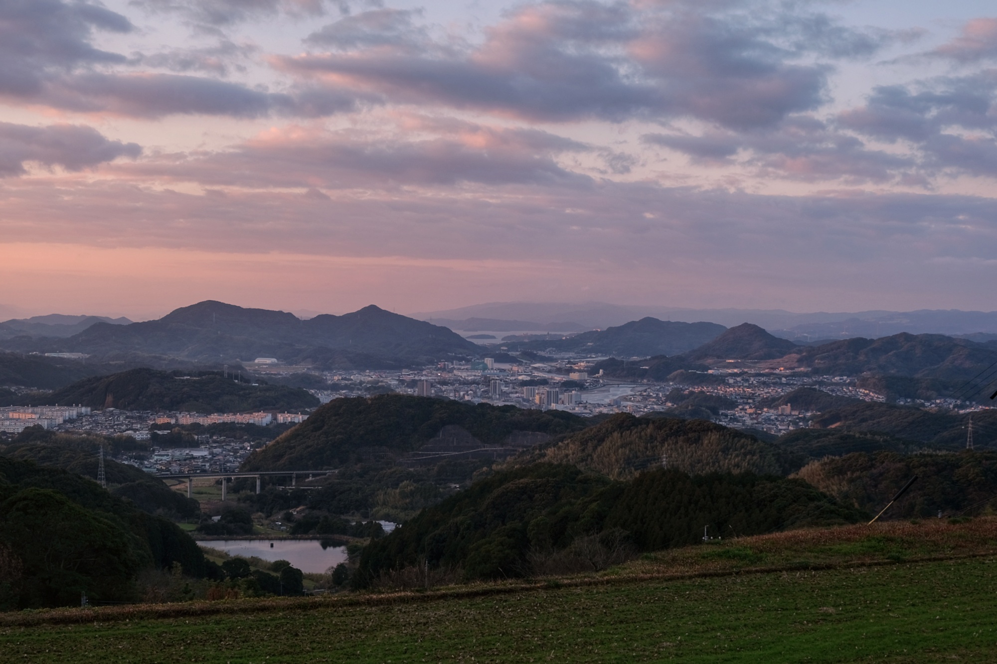 Vue depuis le flanc du mont Kakui Dake
