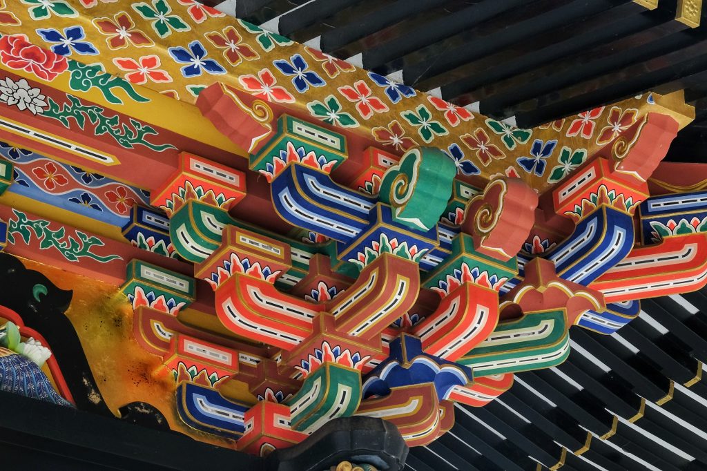 Les décorations du temple Kansenden à Sendai
