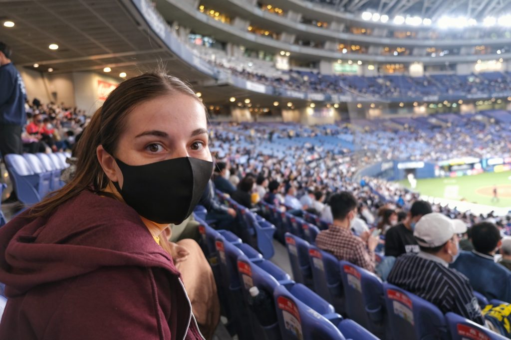 Claire prête à supporter les Orix Buffaloes d'Osaka