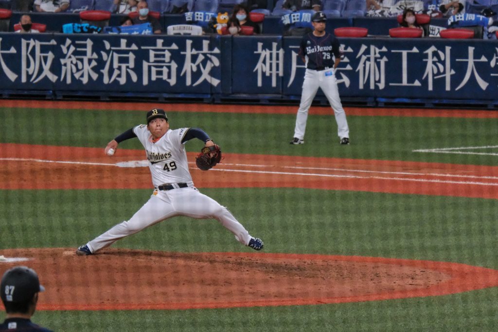 Lanceur de l'équipe des Buffaloes d'Osaka