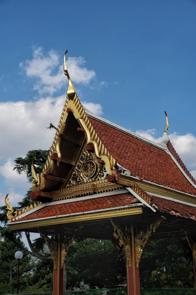 Le beau pavillon de Thaïlande de l'Expo '90 d'Osaka
